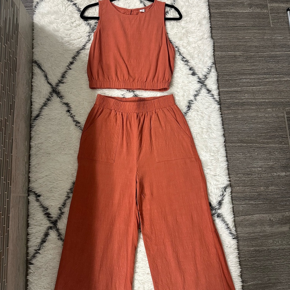 Chic Rust Tank and Pant Set